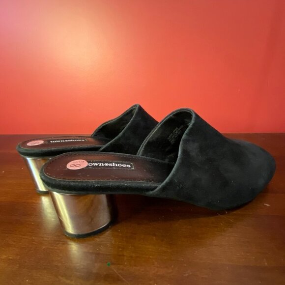 Town Shoes Women's Black Suede Shoes - Size 8.5 - Picture 3 of 7